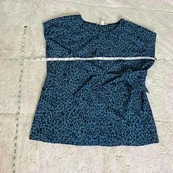 Como Vintage Leopard Blouse with side tie - Picture 6 of 6